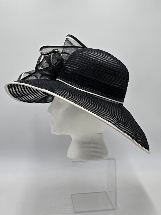 Giovannio B&W Wide Mesh Brim Hat main image 11